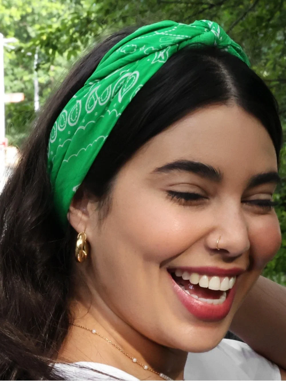 NEW! Tata Harper Cosmetic Pouch Bag & Green Beauty Bandana